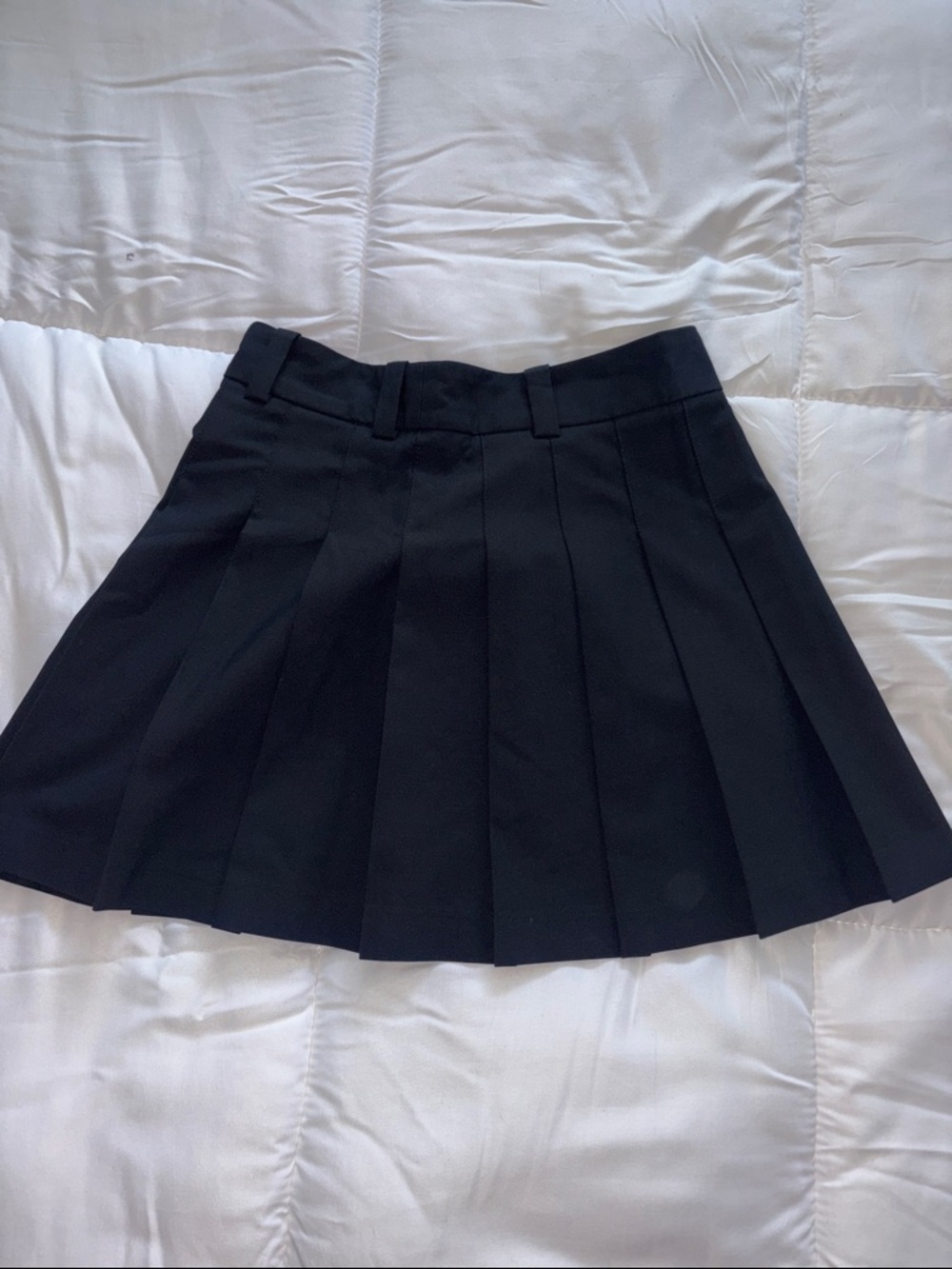Sunday Best Black Pleated Mini Skirt